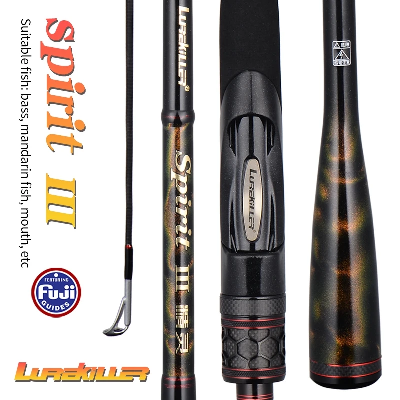 Lurekiller Toray 40T Carbon Spinning Casting Rod SPIRIT III SMF Japan Alconite Rings Soft Bait Bass Rod Pike Lure Fishing Rod