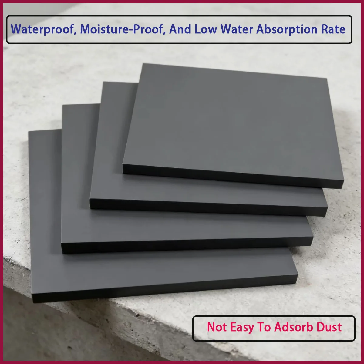 3-20mm gray PVC board plastic hard board performance suitable for various industrial and civilian scenarios