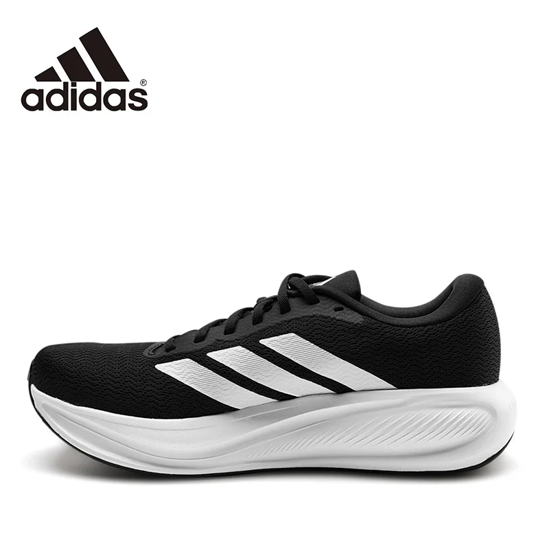 Adidas 2026 New Black White Breathable Mesh Running Shoes Comfortable Casual Athletic Sneakers KJ1736
