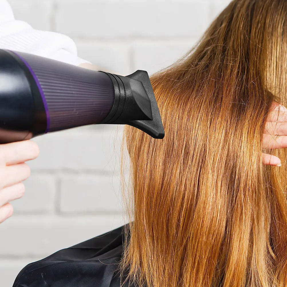 

Набор из 1 шт. гладких полированных черных насадок для фена, универсальные насадки для фена, инструмент для укладки, аксессуар для парикмахерских работ