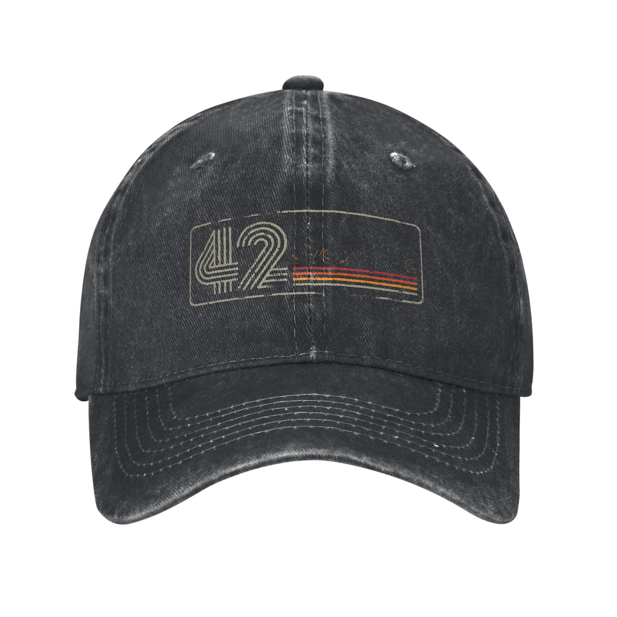 Unisex dont panic 42 The Answer To Life The Universe And Everything Douglas Adams Hat Vintage Distressed Denim  Baseball Cap
