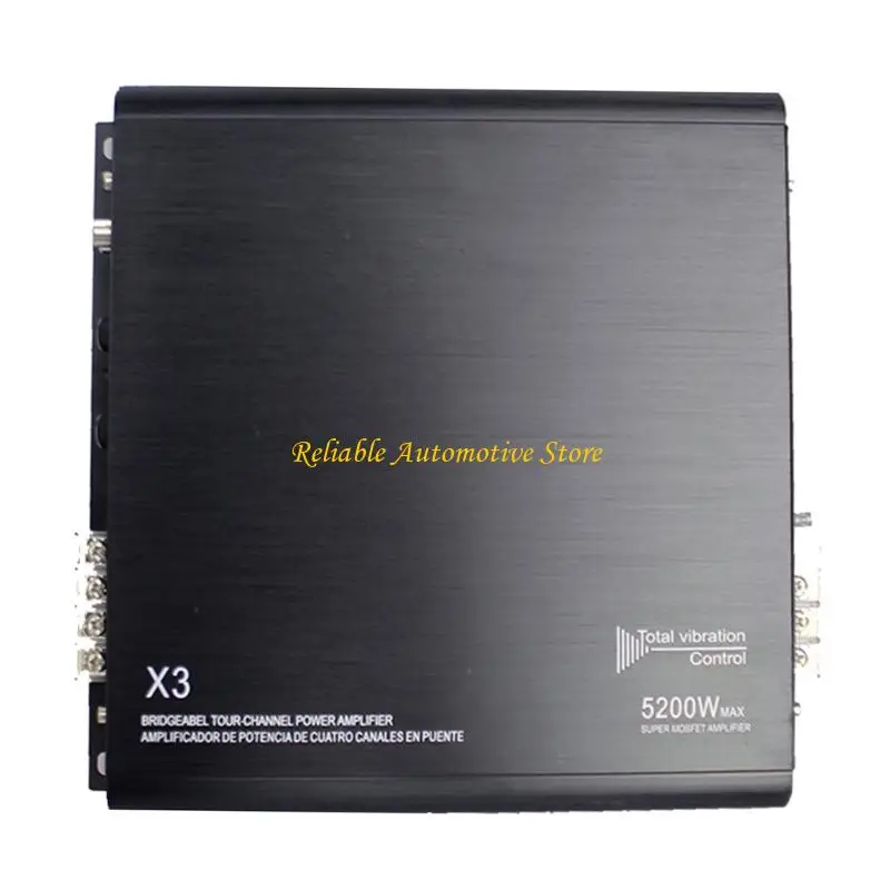 

M68B 2 Channel Vehicle Sound Power Amplifier 5200W Short Circuit Prevention And Enhanced Heat Dissipation Design