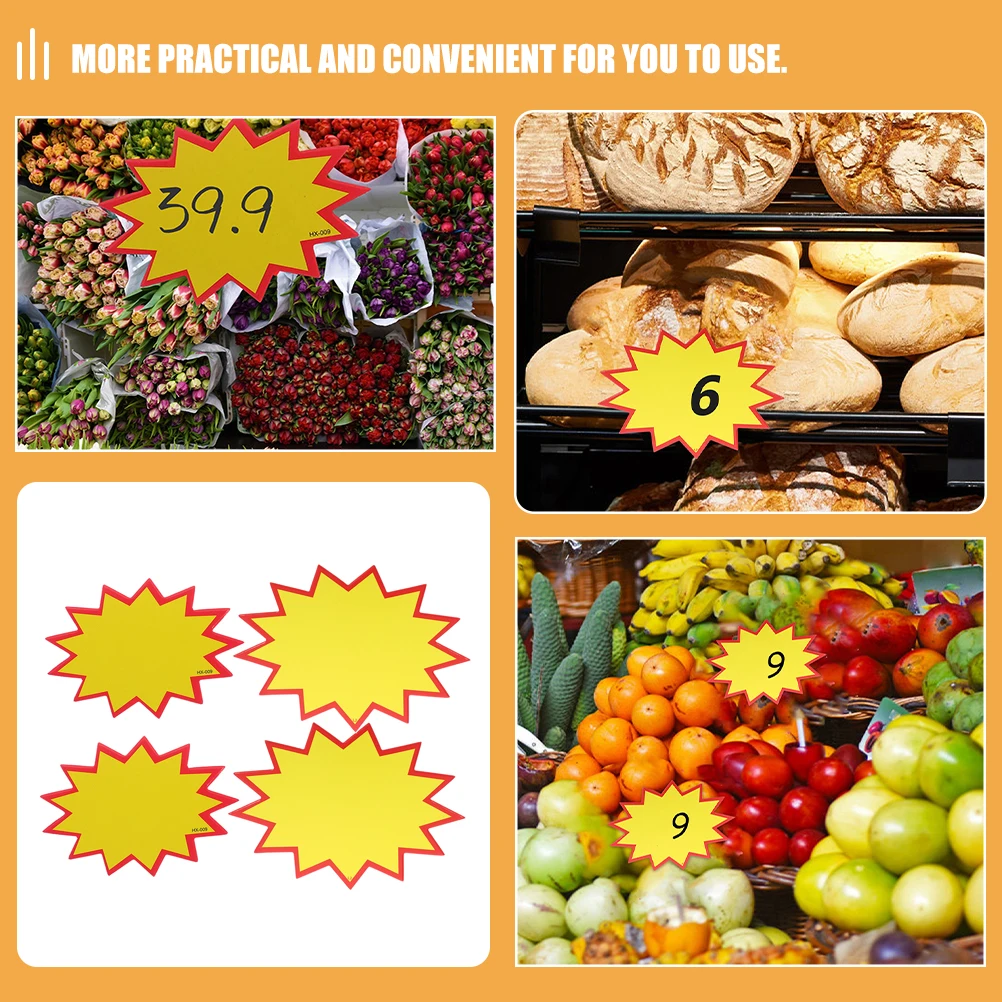 

200Pcs Blank Price Tags Thick Paper Retail Price Labels for Supermarket Store Display Signs Retail Tags Sales-Cards