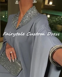 Fairytale Rhinestone Long Sleeves Elegant and pretty women's dresses Formal occasion dresses Birthday Dresses Luxury فستان حفلات