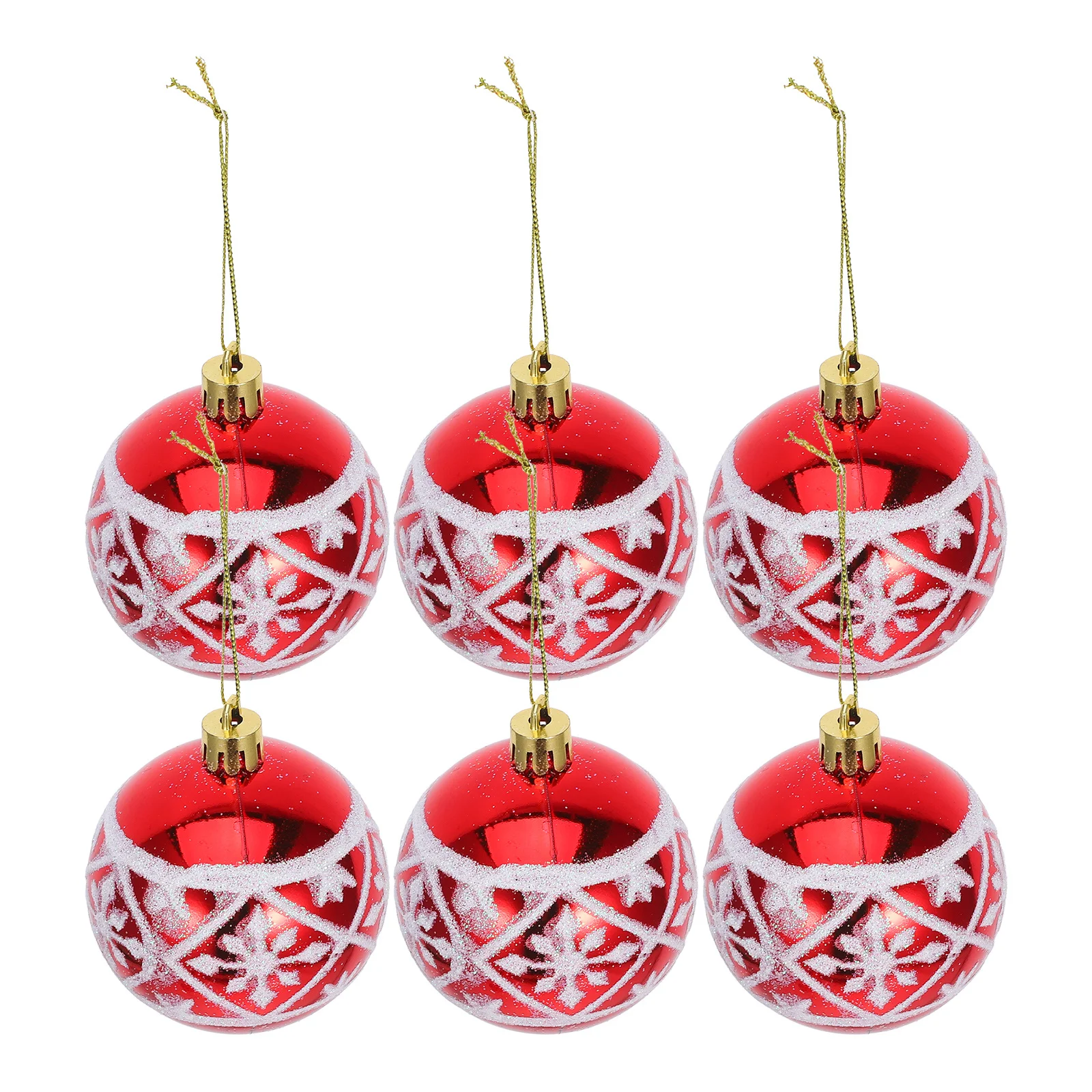 

6 Pcs Hanging Ornaments Decorative Party Decorations for Home Snowflake Tree Holiday