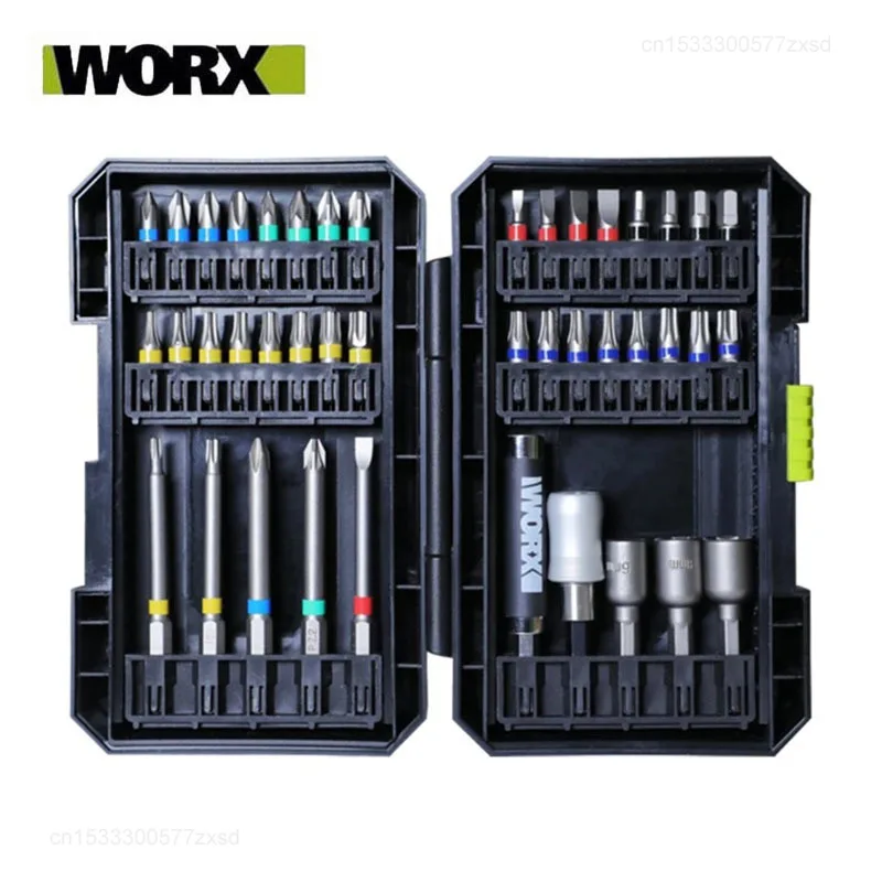 

Набор сверл Worx WA1149 42 шт. биты для дрели, электрическая отвертка, шестигранные отвертки, наборы бит