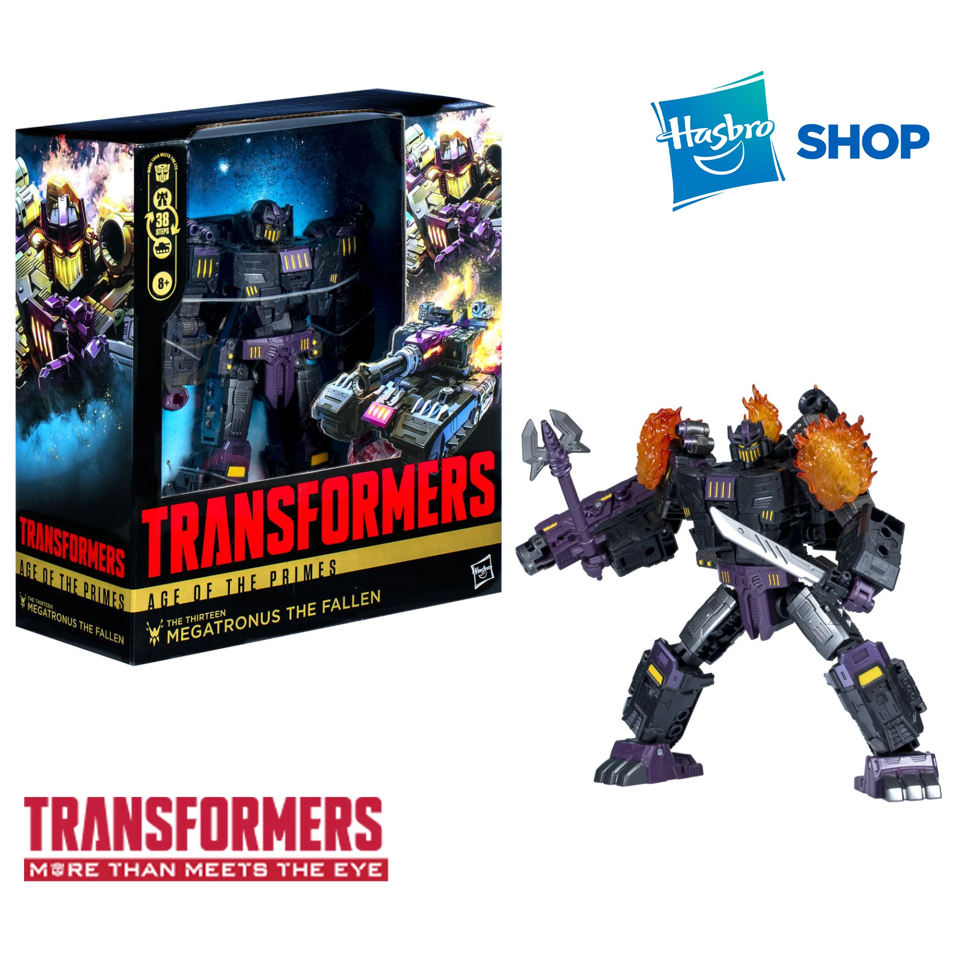 New Hasbro Transformers: Age of The Primes Leader Class The Thirteen Megatronus The Fallen