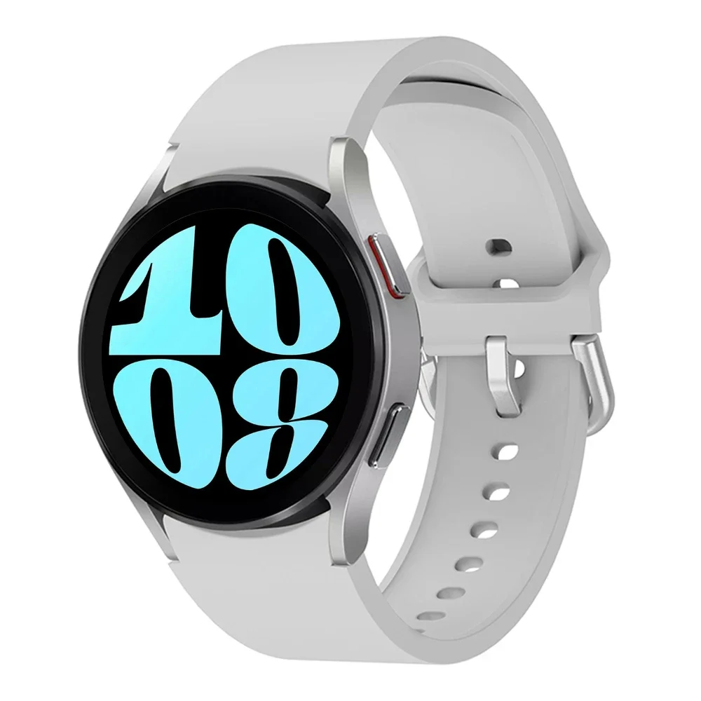 Correa de silicona para Samsung Galaxy Watch 6/5/4 44mm 40mm pro 45mm deporte 20mm pulsera de reloj Galaxy Watch6 Classic 43mm 47mm