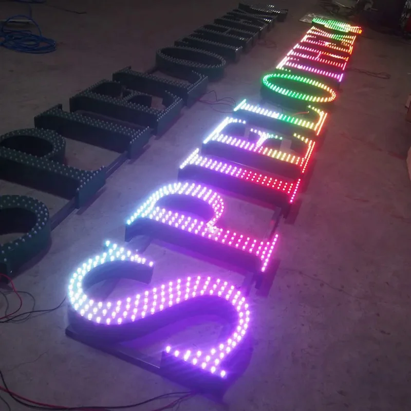 Led Licht Voor Lichtgevende Karakters, Enkele Kleur Full Color Led Letter Lights Teken Woord