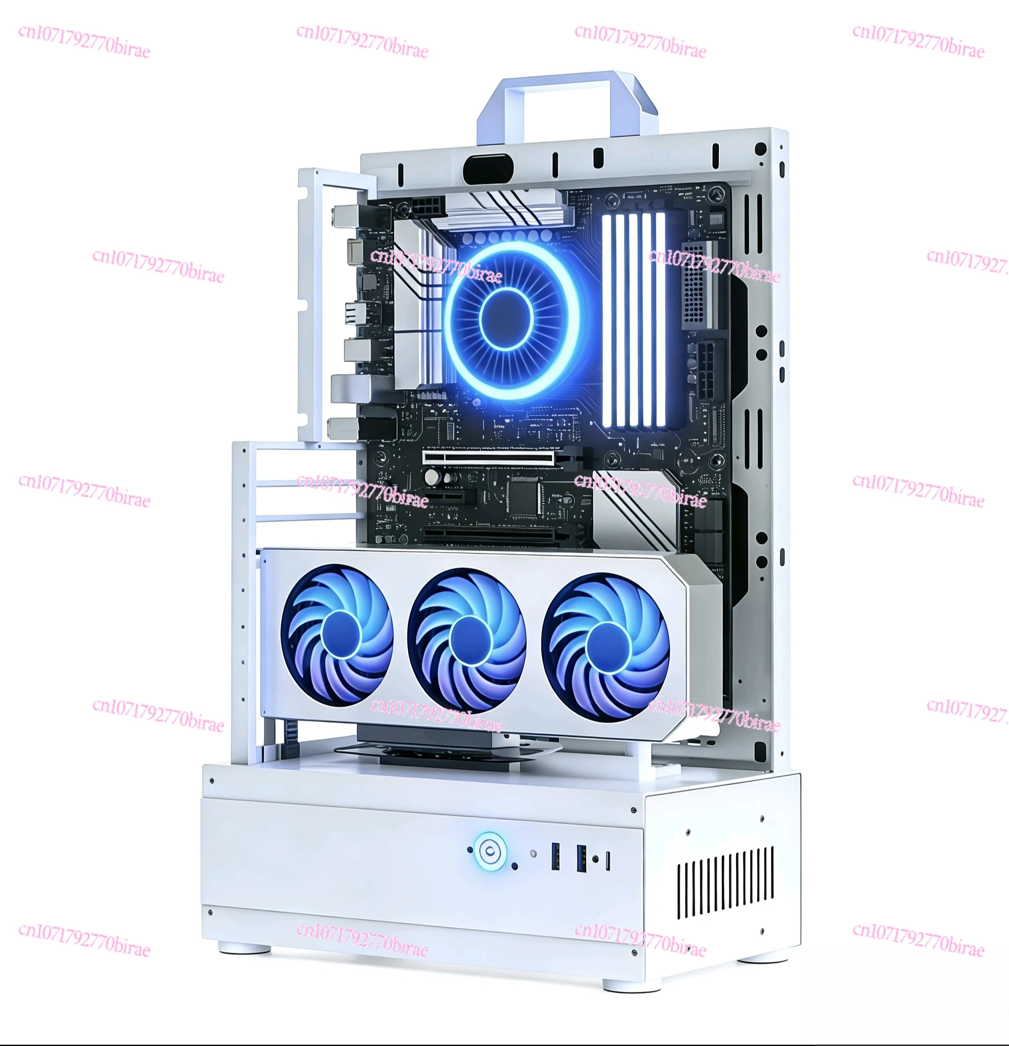 Open Atx/matx Computer  Rack Desktop Itx Creative Graphics Card Vertical Plug DIY Small Chassis