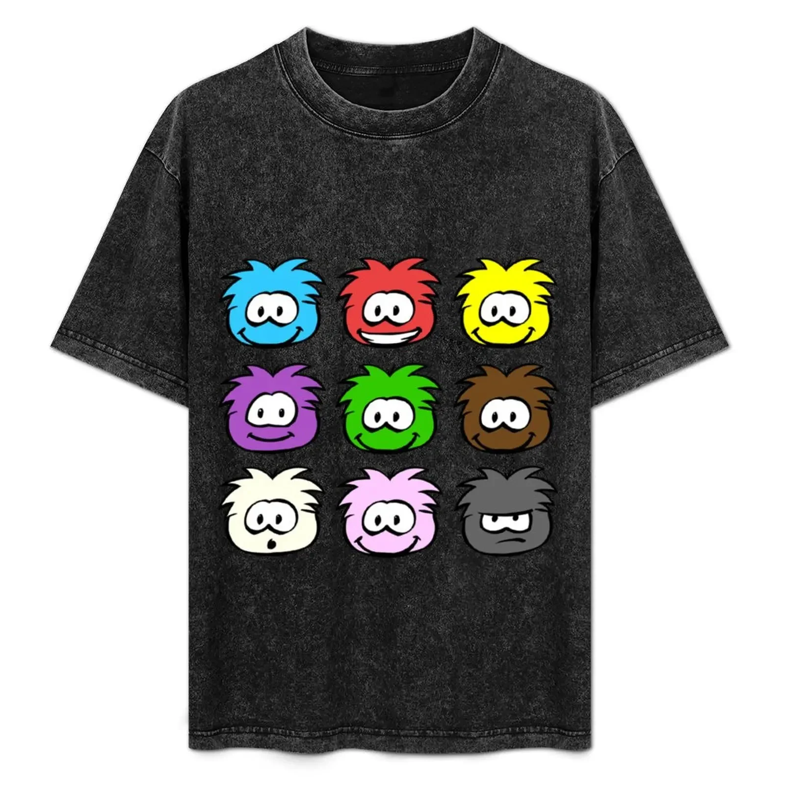 

Club Penguin Oldschool Puffles T-Shirt Man t-shirt summer top Short sleeve tee mens t shirts casual stylish