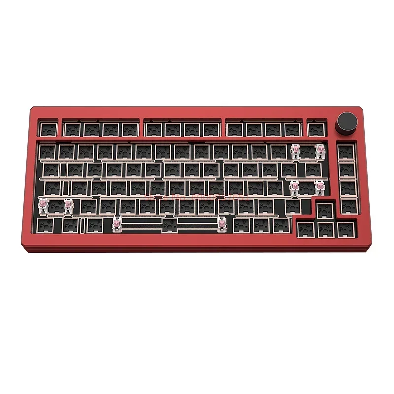 Imagem -05 - Teclado Mecânico com Fio Personalizado Al75 Cnc Completo Alumínio Led Rgb Modo Único Driver Personalizado Novo 2024