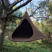 Round Swing Hanging Chair Hammock Stand Rope Hamaca Seat Single Courtyard Outdoor Hammock Canvas Cacoon Tent