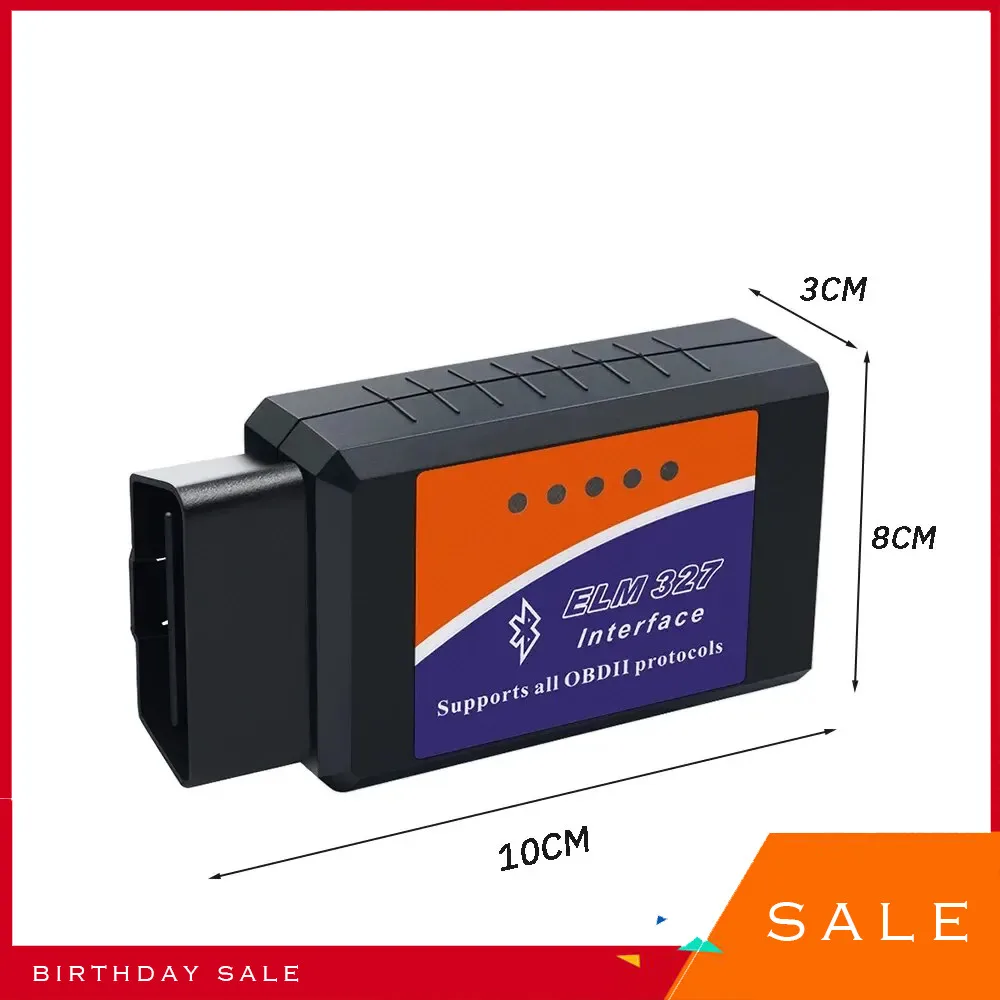 ELM327 EOBD Bluetooth Diagnostic Bluetooth Auto Adapter Bluetooth Car Tool For Android/IOS/Symbian OBDII Protocol