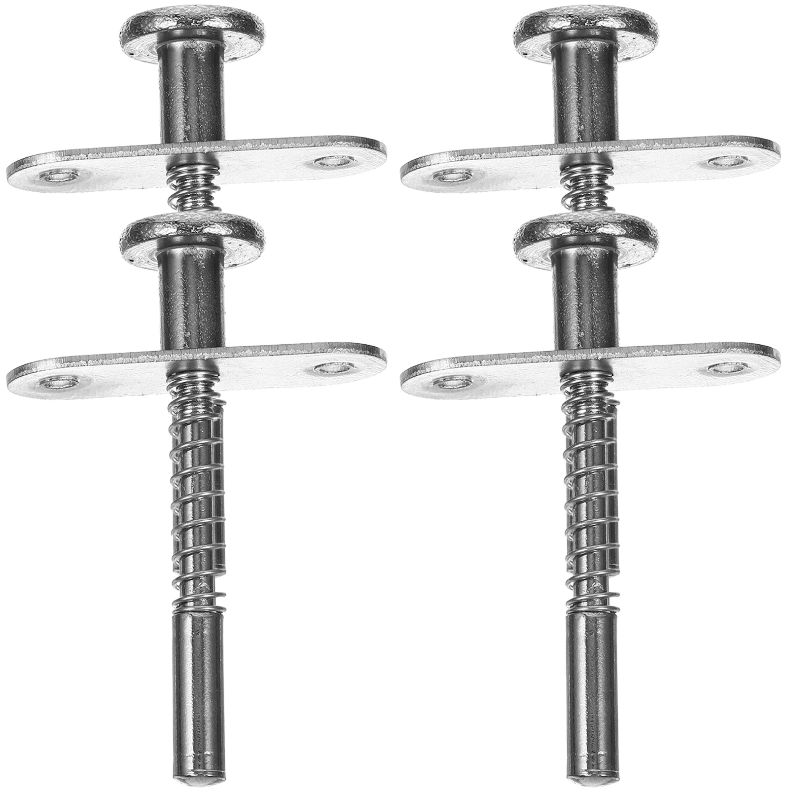 

4pcs Spring Loaded Plunger Latches Iron Cabinet Bed Fastening Fittings Durable Corrosion Resistant Easy Install