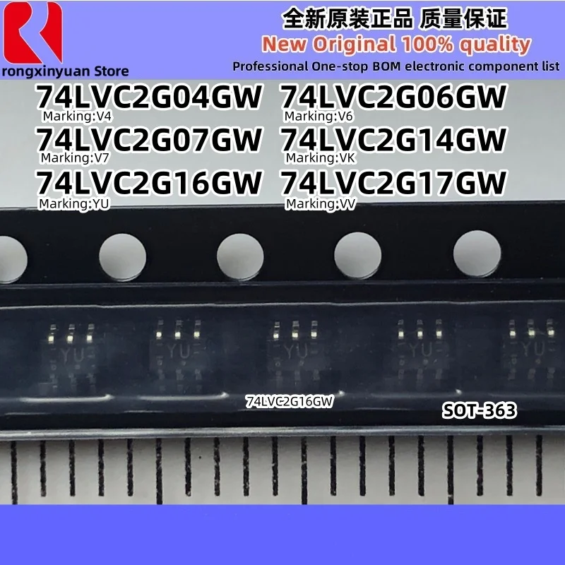 20pcs 74 lvc2g04gw v4 74 lvc2g06gw v6 74 lvc2g07gw v7 74 lvc2g14gw vk 74 lvc2g16gw yu 74 lvc2g17gw vv sot-363 74 lvc2g04 74 lvc2g07 neu