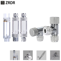 ZRDR fish tank CO2 bubble counter Aquarium CO2 generator regulator equipment Metal single head double head CO2 fine tuning valve