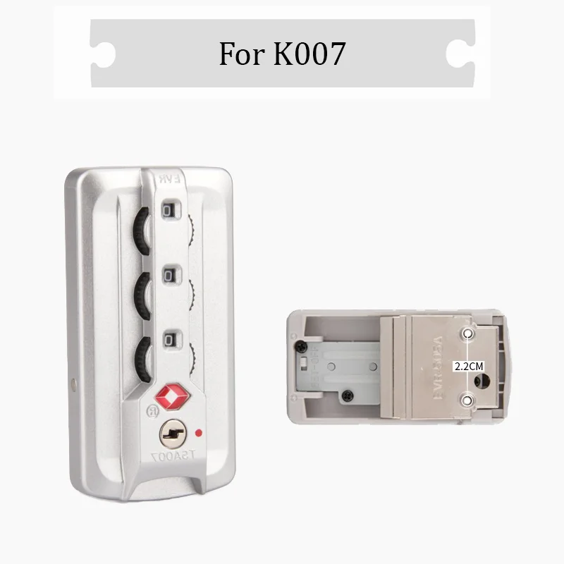 

For K007 Customs Aluminum Frame Lock Silver Combination Lock Security Protection Precise Dimensions Travel Companion