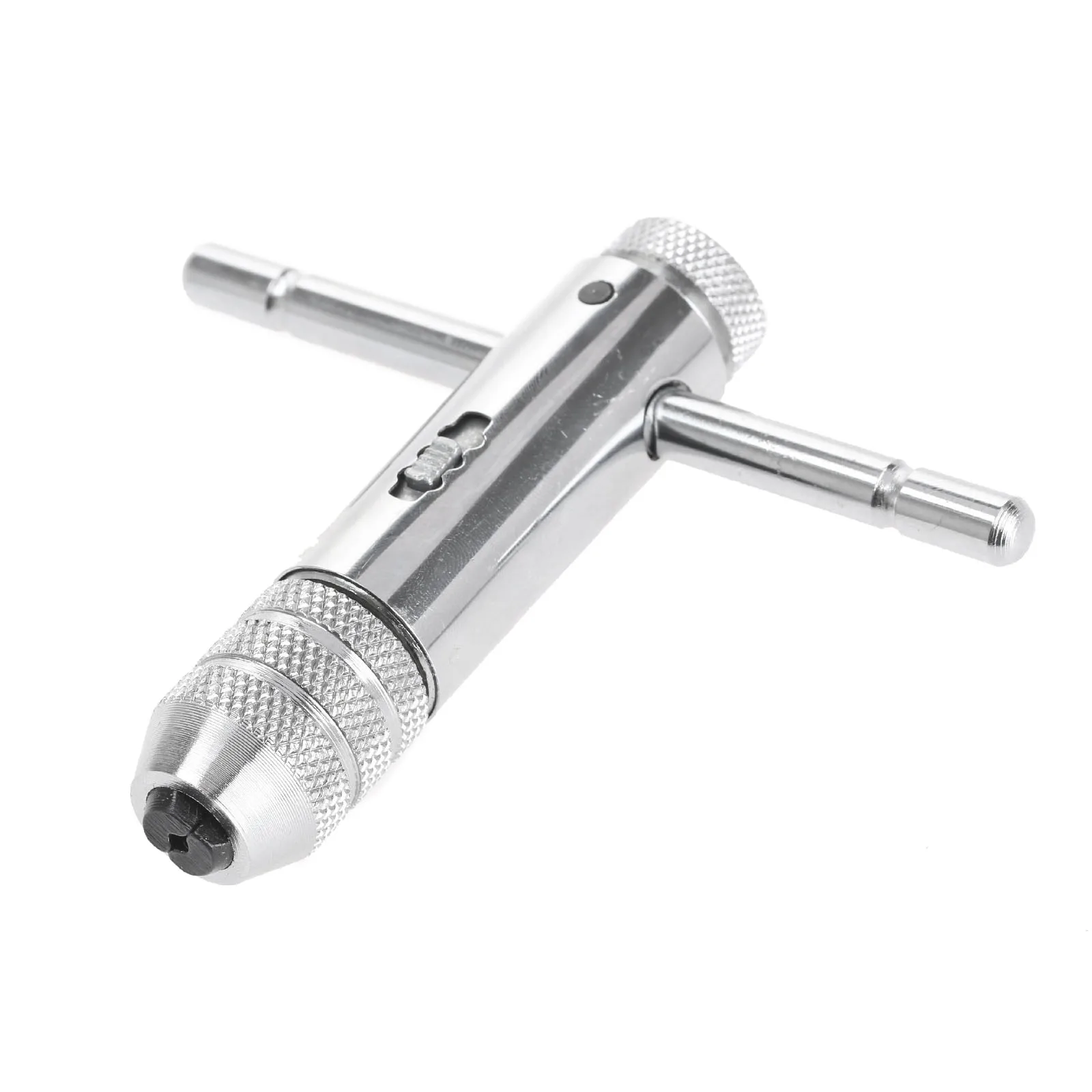 DRELD Adjustable 3-8mm T-Handle Ratchet Tap Wrench with M3-M8 Machine Screw Thread Metric Plug Tap Machinist Tool