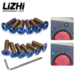 LIZHI RACING - 6PC/LOTS Burnt Titanium Steering Wheel Bolts Fit a lot of steering wheel Works Bell Boss Kit LZ-LS06CR-T