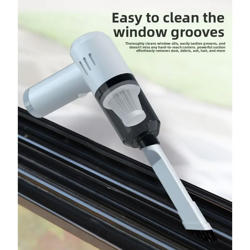 Car wireless portable handheld vacuum cleaner, home usb charging window small cleaning tool