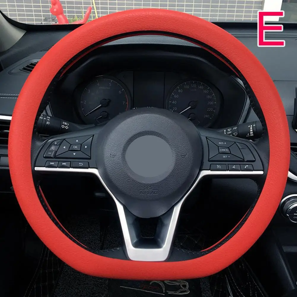 19-farbige Auto-Lenkradabdeckung aus Silikon für Sommermode, schweißabsorbierend, rutschfeste Griffabdeckung, allgemeine DIY-Teile – Detail 32