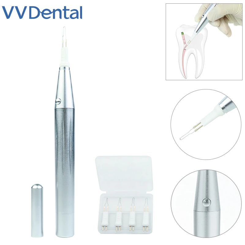 VVDental Dental Endo Gutta Cutter Teeth Whitening Metal Dental Gutta Cutter Percha 8 Tips Tooth Gum Cutter Dentistry Equipment