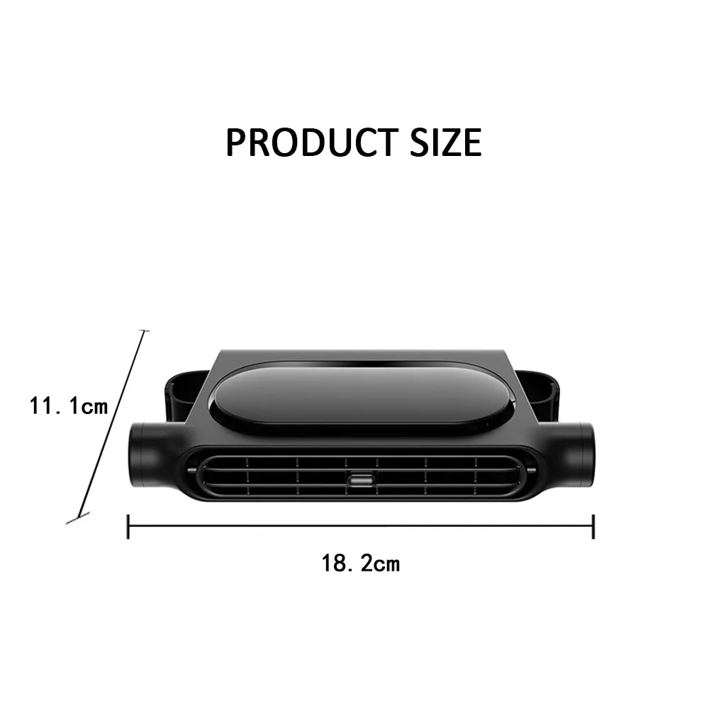 Portable Car Seat Fan Car Backrest Fan Brushless Motor 3000mah Battery USB Powered Fan Air Conditioning Car Interior Accessory