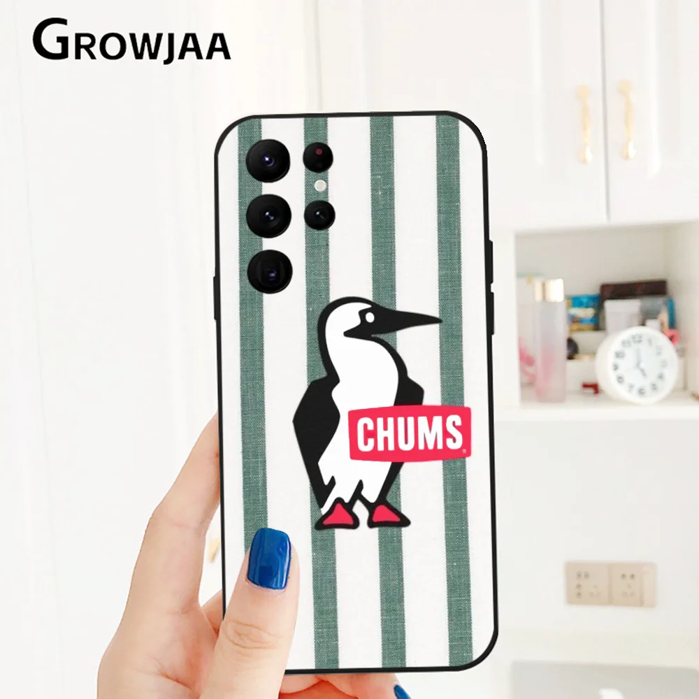 C-Chums Phone Case for Samsung Galaxy S24 Ultra S22 S23 Ultra S21 S20 5G Protective Silicone TPU Funda Anti Drop Cover