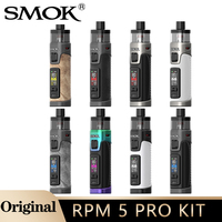 Original SMOK RPM 5 Pro Kit 80W Vape fit 18650 Battery 3.7ml 6.5ml Pod Cartridge RPM 3 Meshed Coil DL Vaporizer E Cigarette