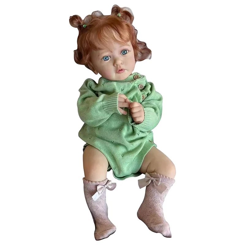 60Cm Reborn Baby Pop Ayana Peuter Pasgeboren Pop Prinses Meisje Levensechte Soft Touch 3d Skin Art Pop Met Handwortelhaar