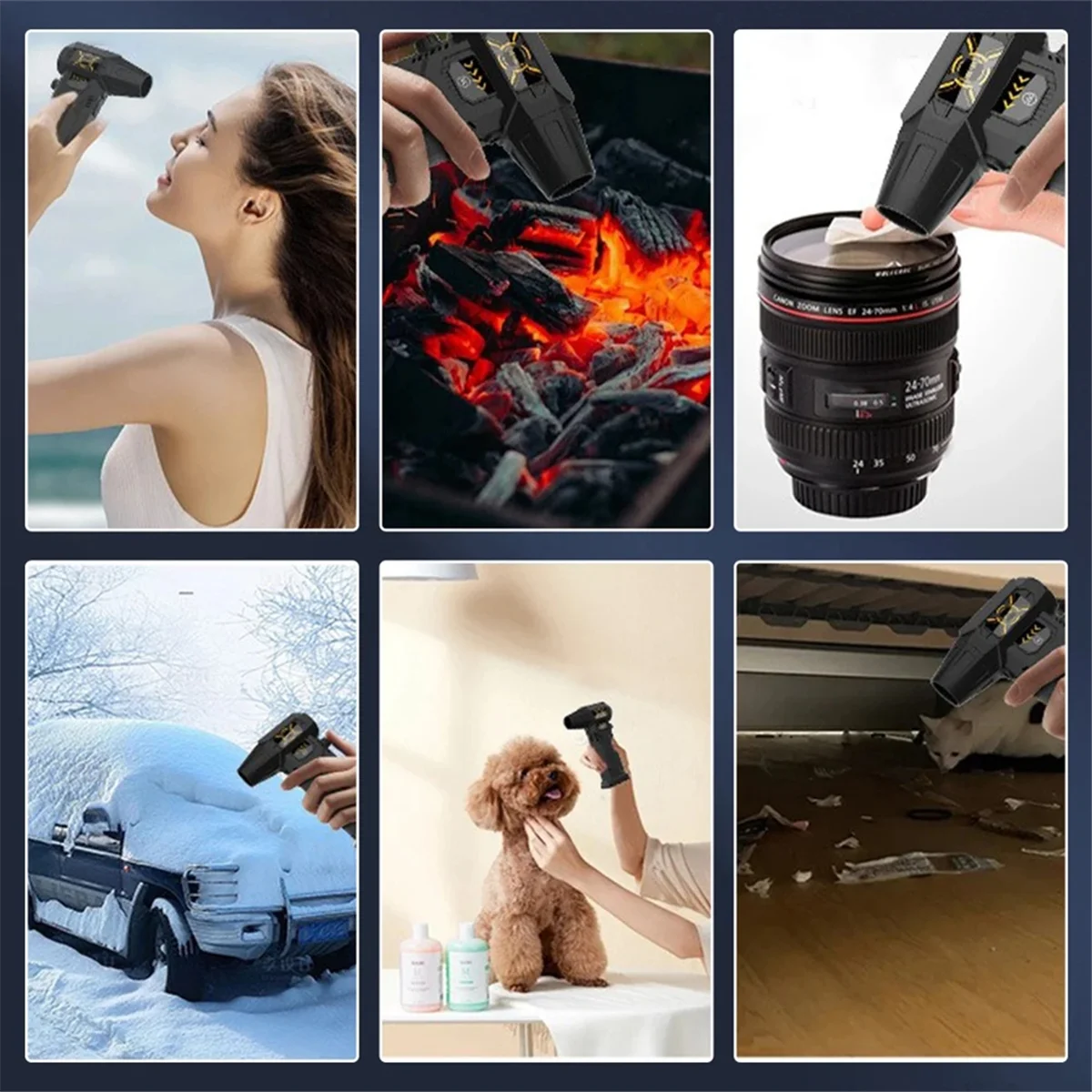 2025+ New Fan 130000RPM Electric Air Duster Blower Infinitely Adjustable Wind Speed 45m/S Cleaning Air Dryer