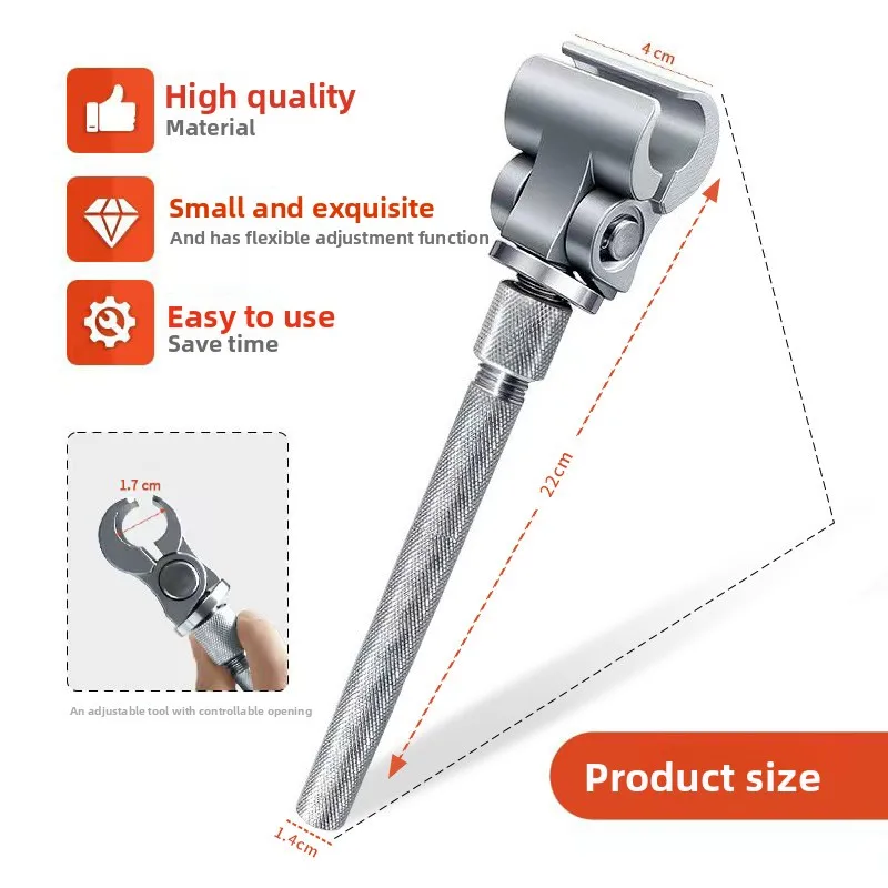 Stainless Steel Adjustable Door Gap Screw Wrench Hinge Manual Tool