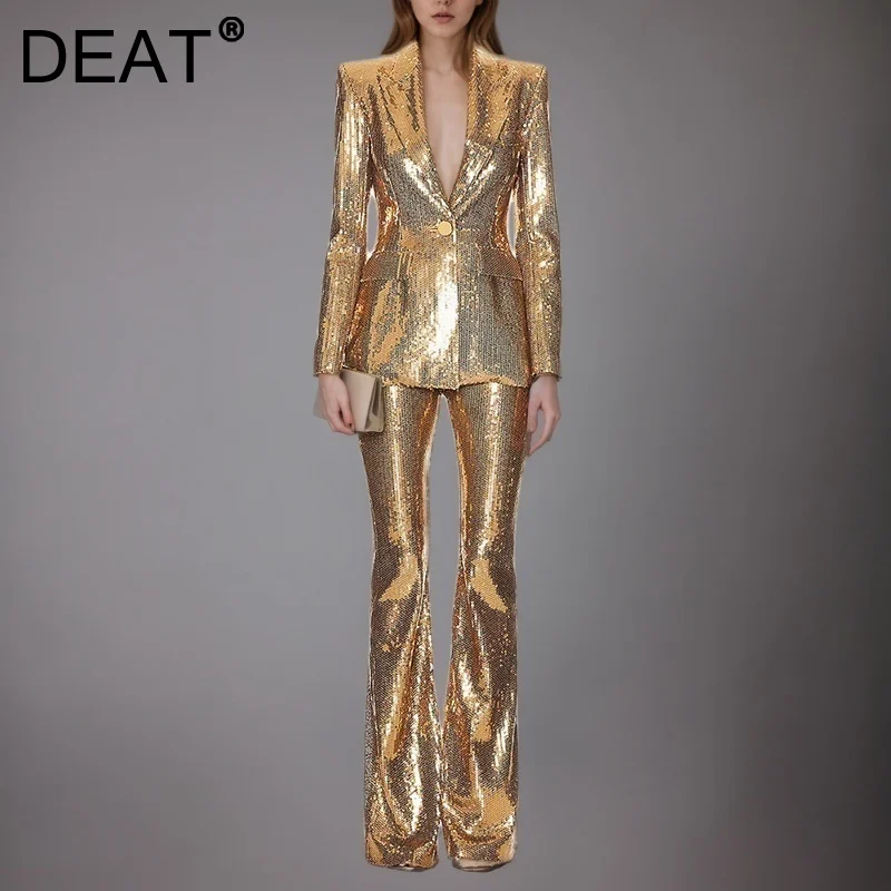 green emerald velvet dress 24 KT Gold Sequin Pants
