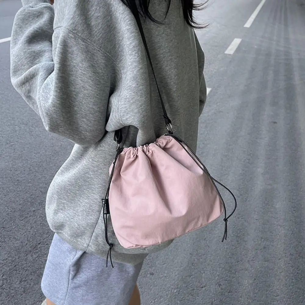 

Простая легкая сумка на шнурке, большая вместительная сумка на плечо, модная оксфордская сумка через плечо унисекс