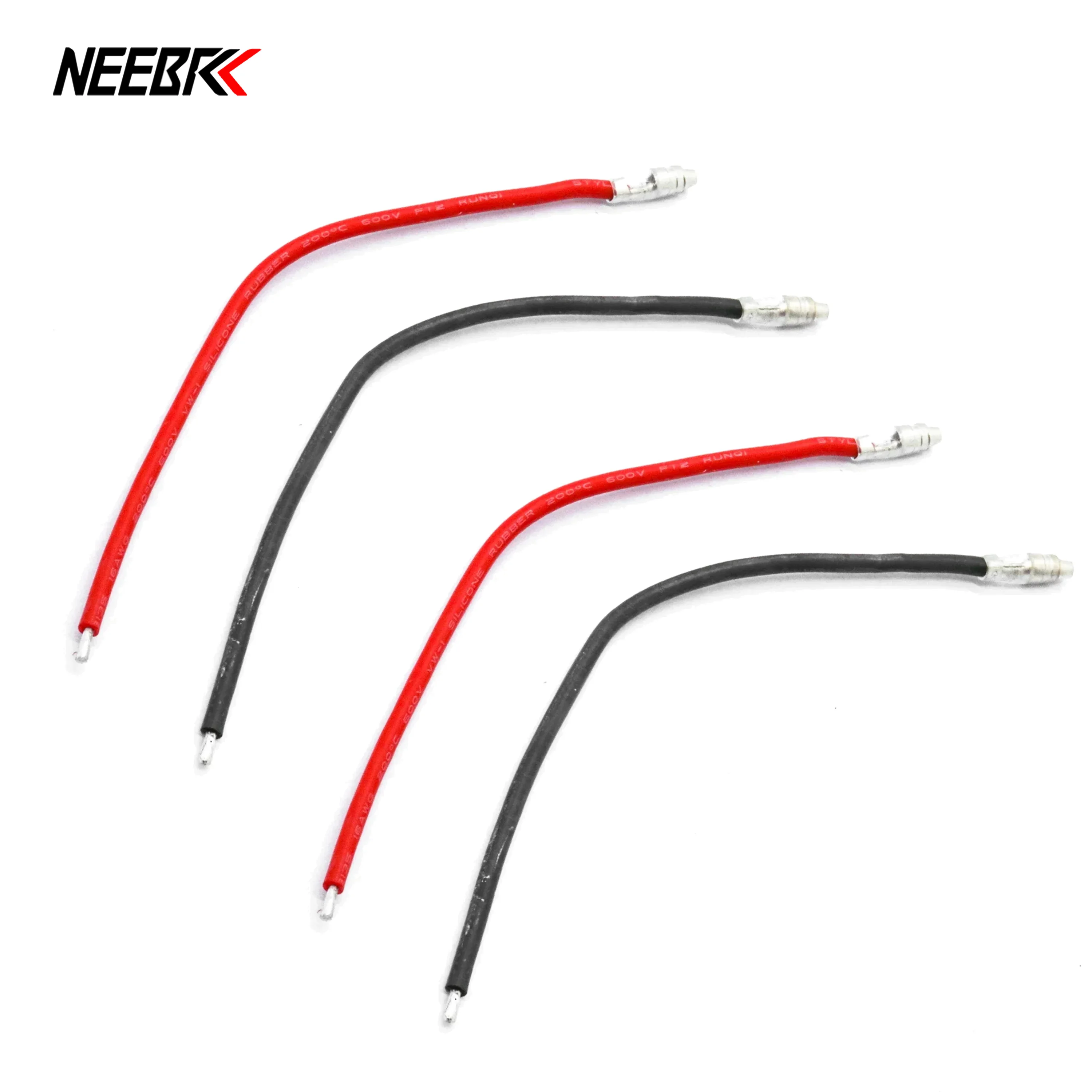 NEEBRC Silicone Wire 4.0mm Male Plug Connection Cable for 370 380 390 540 550 775 795 Brushed Motor Electronic Speed Controller