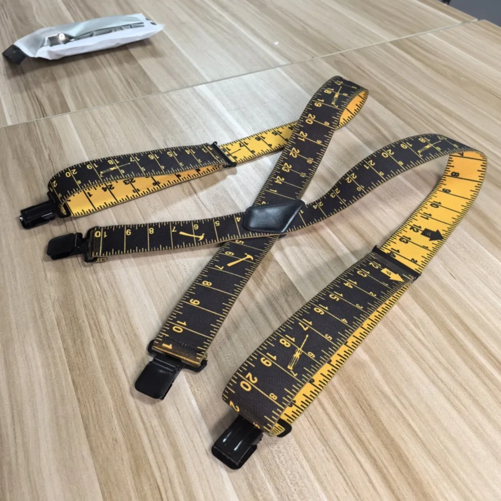 5 cm breiter Hosenträger für Erwachsene, X-Typ, 4 Clips, elastische Hosenträger, verstellbare Träger, Hosenträger für Hosen, Hemd, Herren, Suspensorium