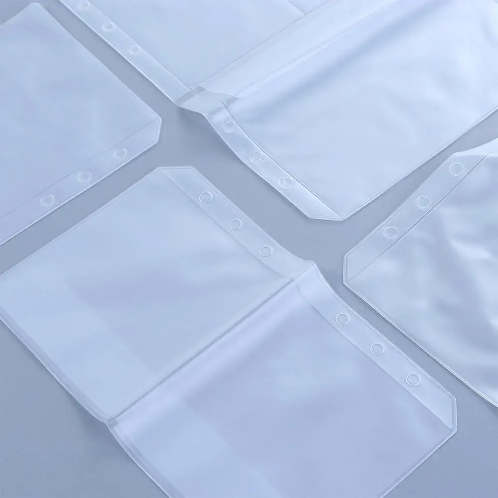 Organizer File Holder Scrapbook Stickers Storage Document Filing Bags PVC Notebook Pouch Bags Binder Pockets Binder Folders