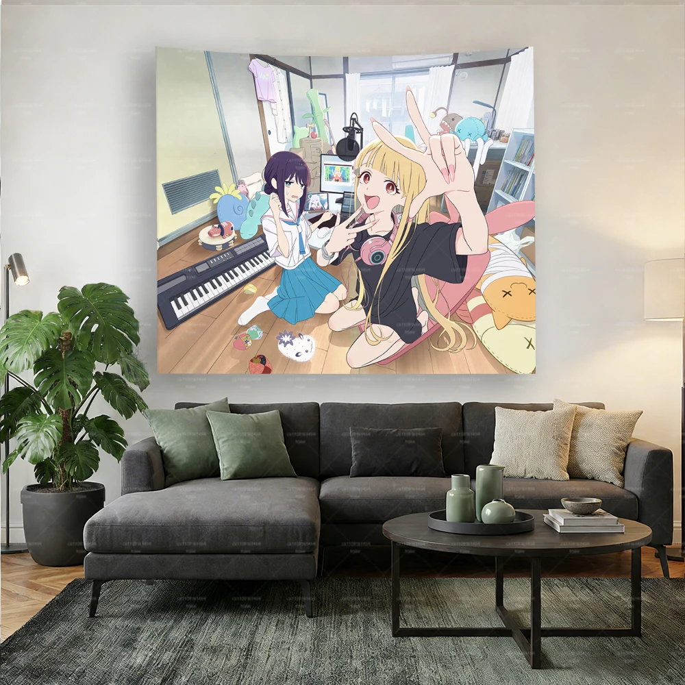T-Touhou Project K-Kaguya H-Houraisan Anime-Wandteppich – Wandbehang für Schlafzimmer, Wohnzimmer, Wohnheim, Heimdekoration