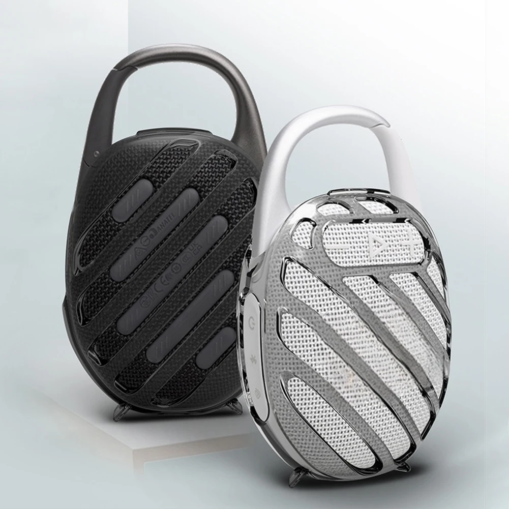 Transparente TPU-Softcover-Hülle für JBL CLIP 5 Bluetooth-Lautsprecher, kratz- und sturzsicherer Schutz