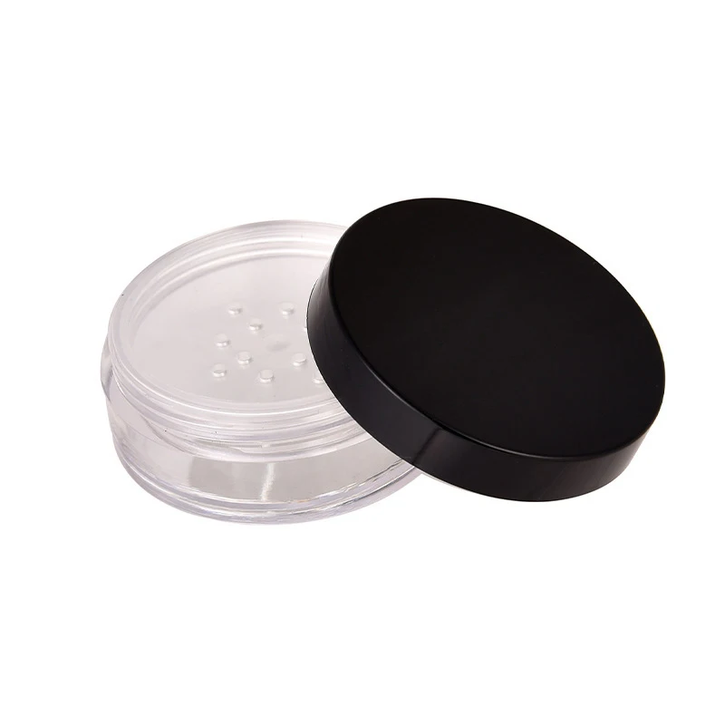 โหลใส่แป้งฝุ่นแบบหลวมขนาด30กรัม/50กรัมฝาภาชนะเครื่องสำอางเปล่าฝาปิดกล่องแป้งแบบพกพาขนาดกะทัดรัด