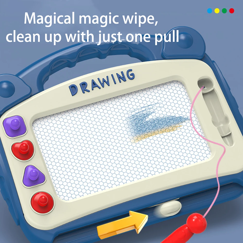 لوحة رسم مغناطيسية جديدة ملونة على الجدران ممحاة سحرية لوحة رسم للأطفال لوحة جرافيتي لعبة رسم فنية للتعليم المبكر