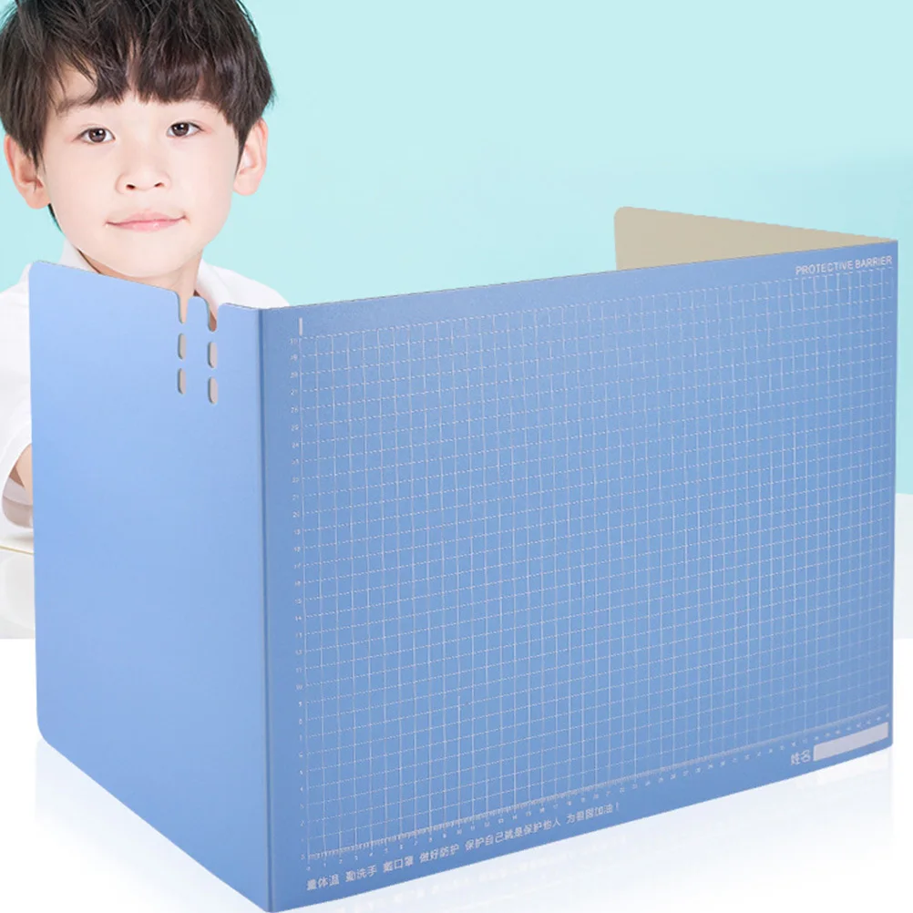 Desktop Partition Board Random Color L Size Premium PP Material Practical Office Desktop Divider Test Baffle Reduce Disturbances