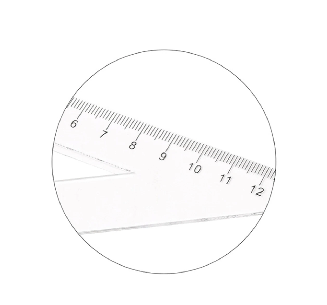 Student Set Ruler Ruler Four Piece Triangle Ruler Straight Ruler Protractor Set Material Multi-Size Student Tools