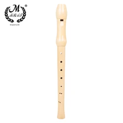 M MBAT Flute Wooden 8 Holes Treble Orff Flute Wooden Kids Professional Playing Musical Instrument for Children Gift