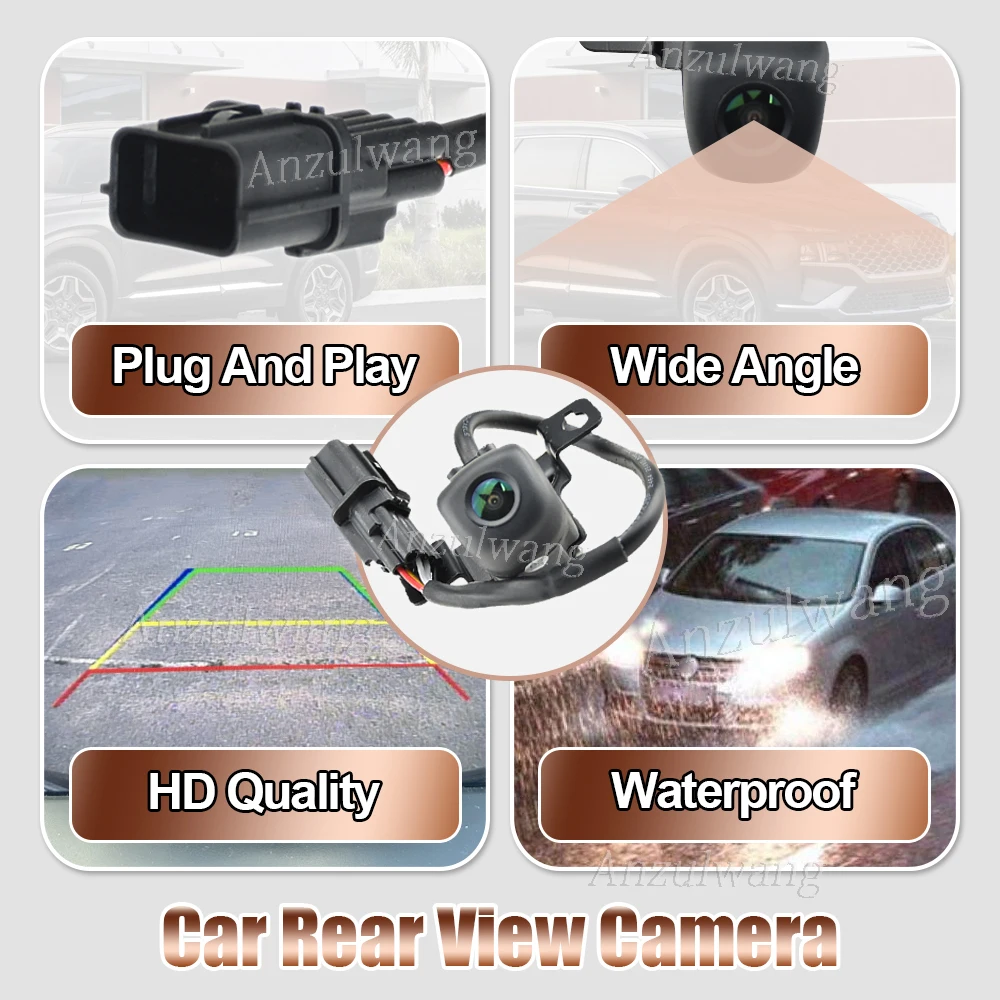 لشركة هيونداي سانتا في 2016 2017 2018 سيارة كاميرا الرؤية الخلفية احتياطية وقوف السيارات 95760-2W640 95760-2W641 A52-74-0019 HY1960163
