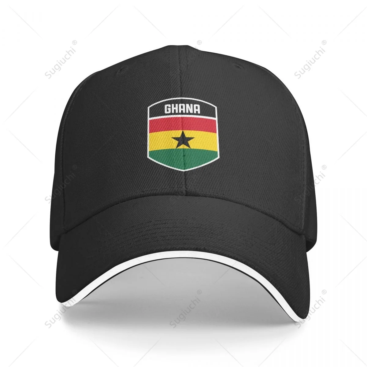 Multifunction Ghana Flag Shield Sandwich Baseball Cap Men Sports Casual Caps Golf Hat Fishing Outdoors