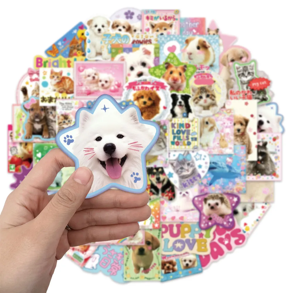 50PCS Neon Space Stickers Exquisite DIY Notebook Water Cup Personalized Decorative Stickers