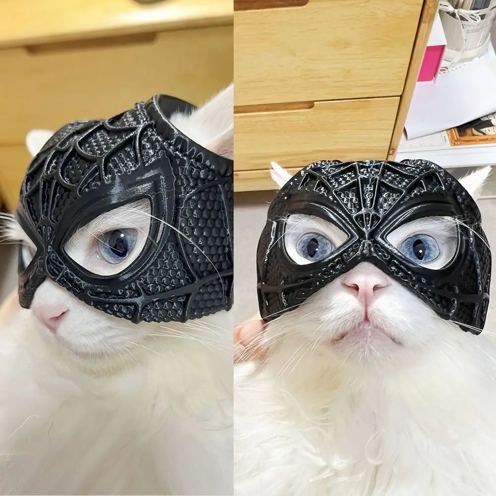 Black 3D Printing Cat Bat Mask Halloween Accessories Cosplay Costume Accessory Bat Cat Avenger Mask Cat Headwear Headset