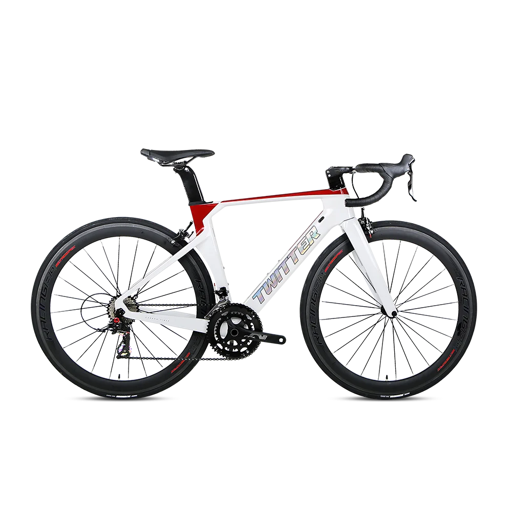 

Карбоновые колеса Twitter R5 для шоссейного велосипеда, ободные тормоза, 24 скорости, гоночный карбоновый шоссейный велосипед